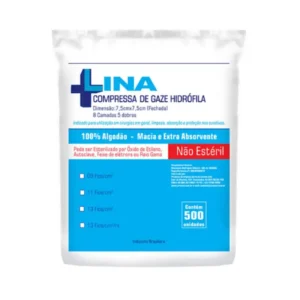 COMPRESSA GAZE LINA 7,5 X 7,5 N/ESTÉRIL - PCT  C/500