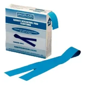 GARROTE  DESCARTÁVEL EM ROLO – CAIXA COM 25UN – VACUPLAST