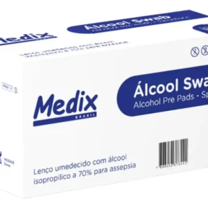 SWAB ÁLCOOL INDIVIDUAL CX C/100 - MEDIX