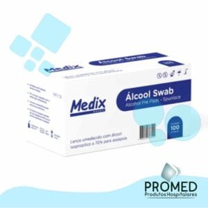 SWAB ÁLCOOL INDIVIDUAL CX C/100 - MEDIX