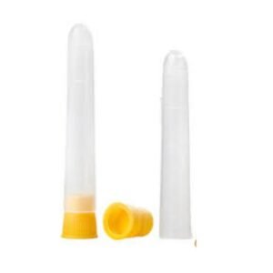 TUBO PP CÔNICO 12ml – TAMPA DE PRESSÃO INTERNA - AMARELO
