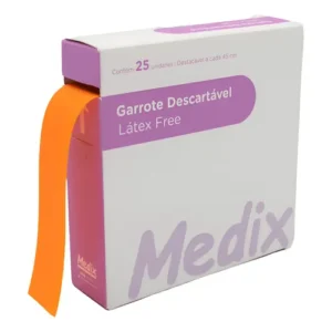 GARROTE DESCARTÁVEL EM ROLO – CAIXA COM 25UN - MEDIX