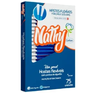 HASTES FLEXÍVEIS COM PONTAS DE ALGODÃO  - NATHY