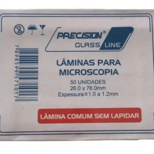 LÂMINA PARA MICROSCOPIA 26X76MM FOSCA SEM LAPIDAR