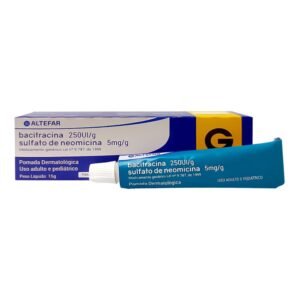 NEBACTRINA SULFATO DE NEOMICINA 5MG + BACITRACINA 250G 10G