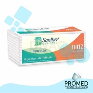 PAPEL HIGIENICO INTERFOLHA FOLHA DUPLA C/600FOLHAS - SANTHER
