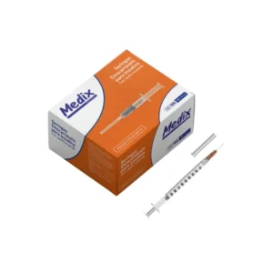 SERINGA DE INSULINA 1ML COM AGULHA 13 X 0,45mm – MEDIX