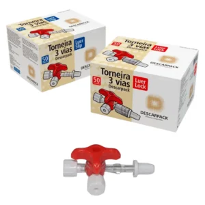 TORNEIRA 3V LUER SLIP CX C/50