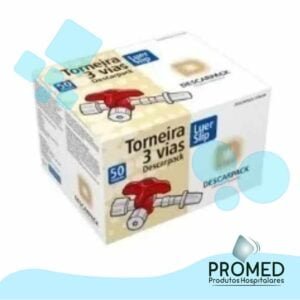 TORNEIRA 3V LUER SLIP CX C/50